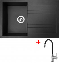 Sinks GRANDE 800 Granblack + Flexia 